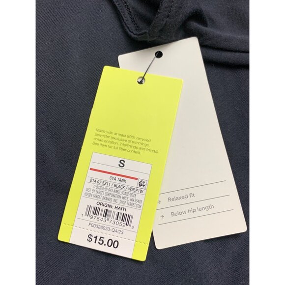 All In Motion Womens Activewear Black Sleeveless Racerback Tank Top Size Small - Picture 6 of 8